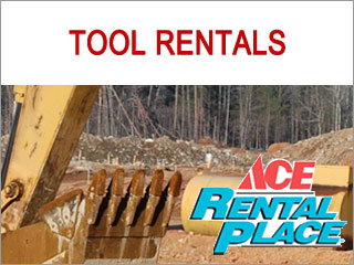 Tool Rentals: Air Tools, Automotive, Carpentry, Floor, Concrete, Construction, Lawn and Garden, Painting, Plumbing, Tractors, and more